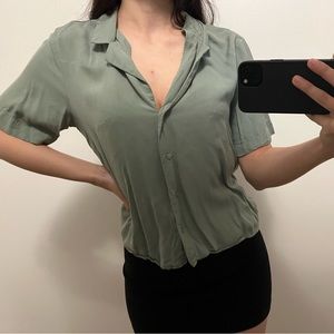 Green blouse